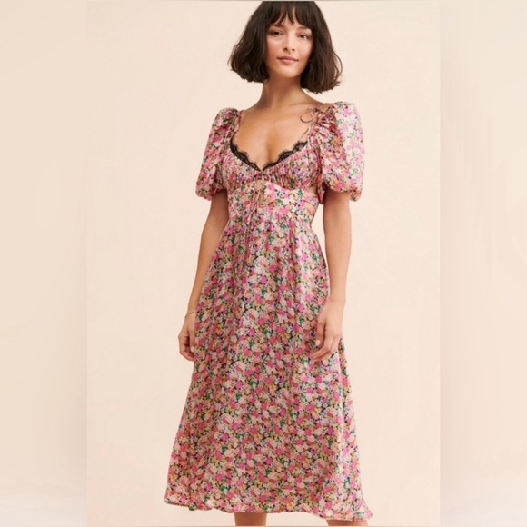 For Love And Lemons Dresses & Skirts - For Love & Lemons Isadora Midi Dress NWOT